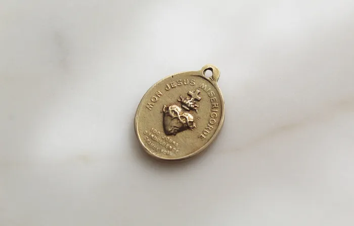 The Little Catholic Necklaces Sacred Heart Our Lady of Perpetual Help Medal