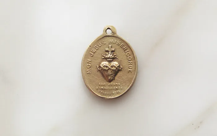 The Little Catholic Necklaces Sacred Heart Our Lady of Perpetual Help Medal