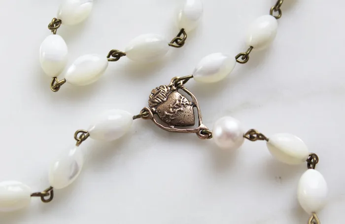 The Little Catholic Necklaces Sacred Heart Rosary