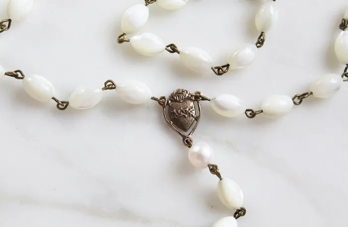 The Little Catholic Necklaces Sacred Heart Rosary