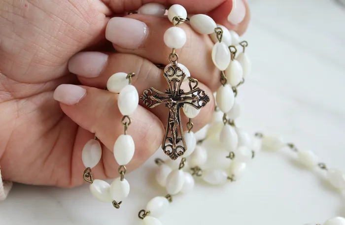 The Little Catholic Necklaces Sacred Heart Rosary