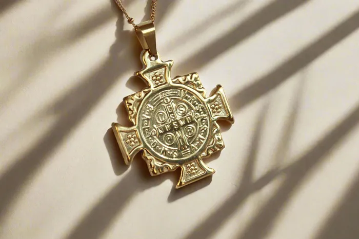 The Little Catholic Necklaces St Benedict Cross Necklace
