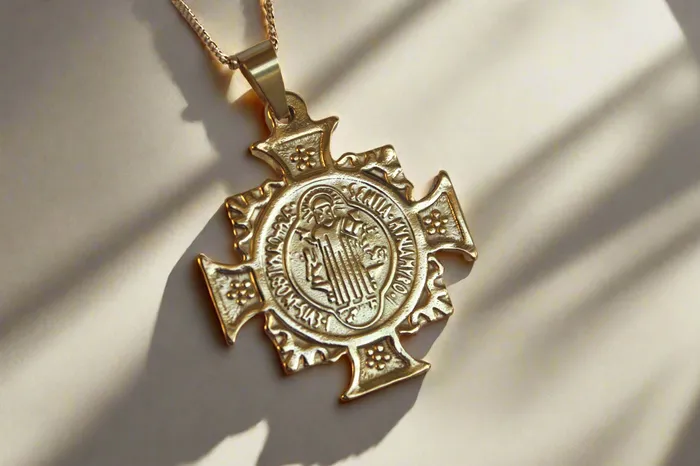 The Little Catholic Necklaces St Benedict Cross Necklace