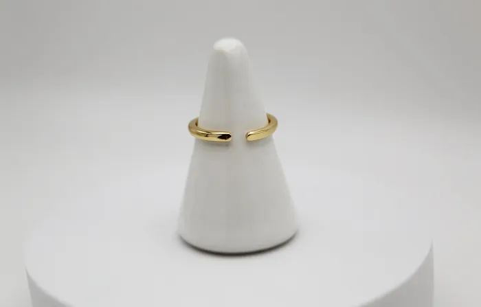 The Little Catholic Rings Ave Maria Ring in Pink