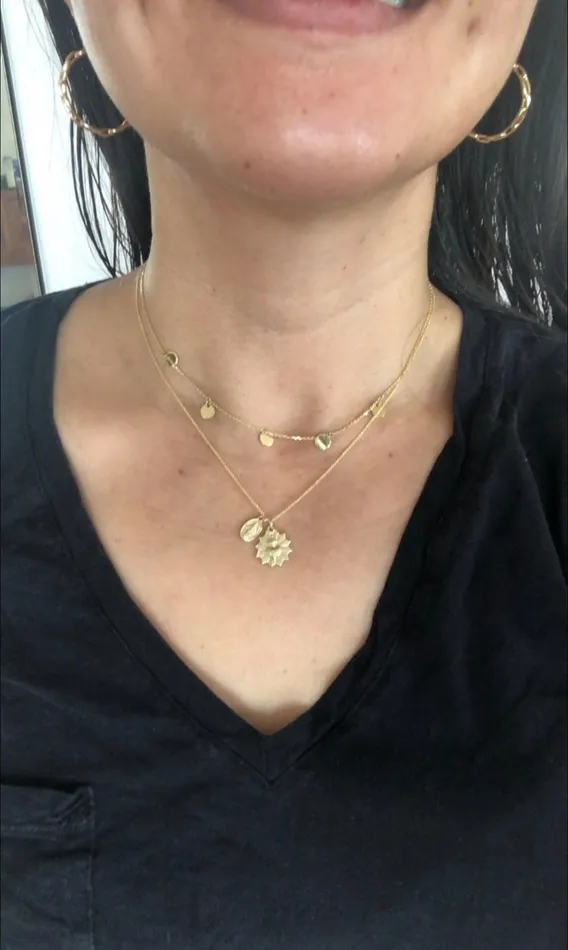 TheLittleCatholic Necklaces The Little Sacred Heart and Miraculous Medal Necklace in 14k Gold