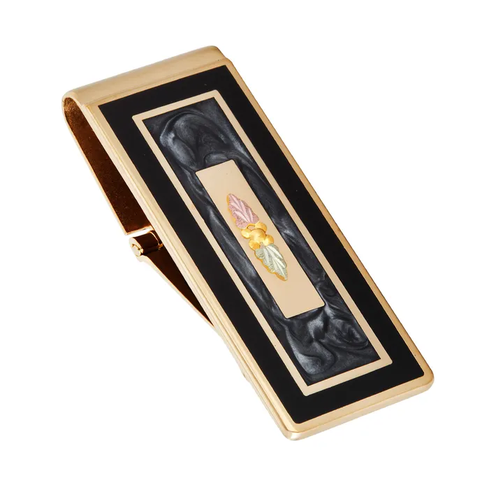 TR Jewelry Concepts Rings Landstroms Black Hills Gold Tone Money Clip