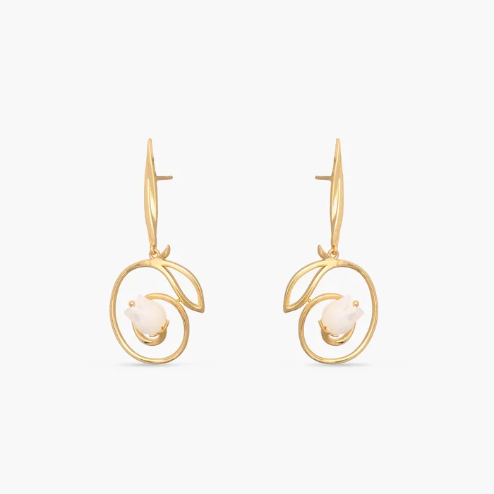 Tulip Enchante Silver Drop Earrings SILVER Earrings