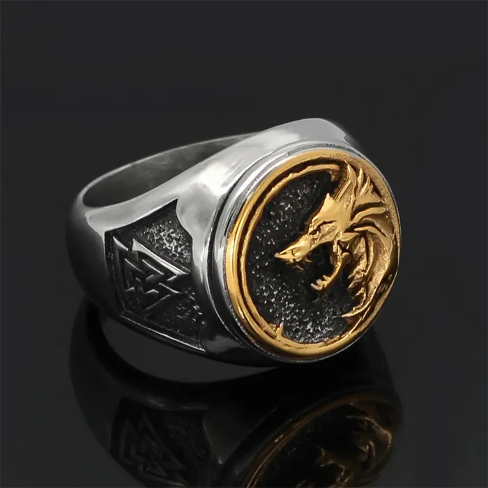 Valhalla Vikings Rings Viking Ring Fenrir Valknut
