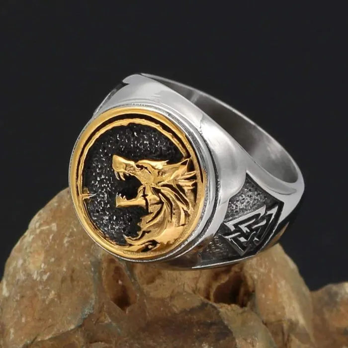 Valhalla Vikings Rings Viking Ring Fenrir Valknut