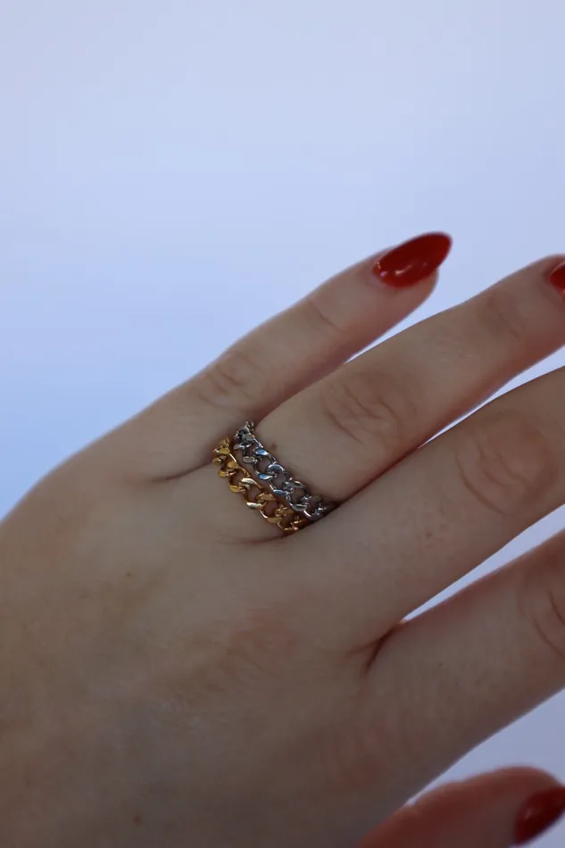 VibeSzn Cuban Link Ring Rings