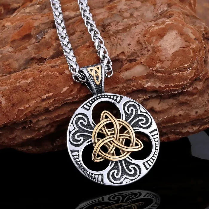 Viking Necklace Celtic Triquetra Knot Valhalla Vikings Necklaces