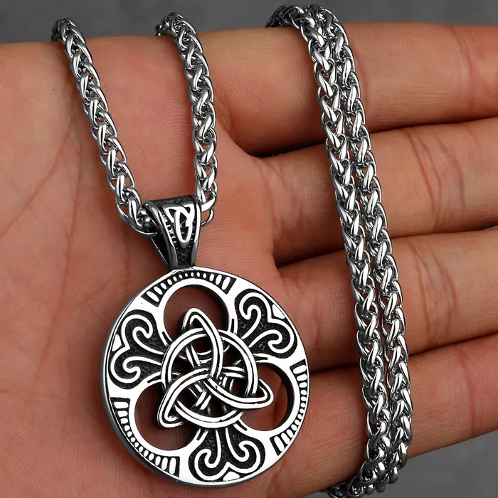 Viking Necklace Celtic Triquetra Knot Valhalla Vikings Necklaces