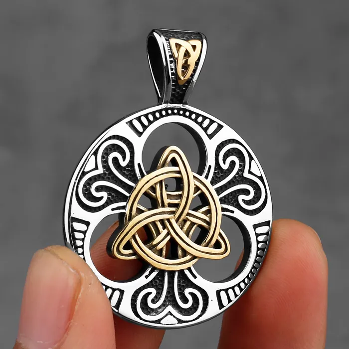 Viking Necklace Celtic Triquetra Knot Valhalla Vikings Necklaces