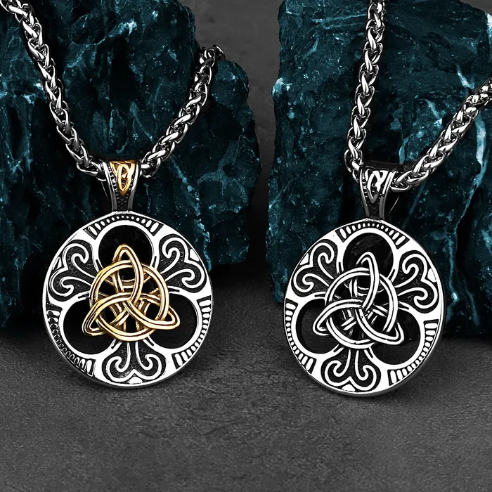 Viking Necklace Celtic Triquetra Knot Valhalla Vikings Necklaces