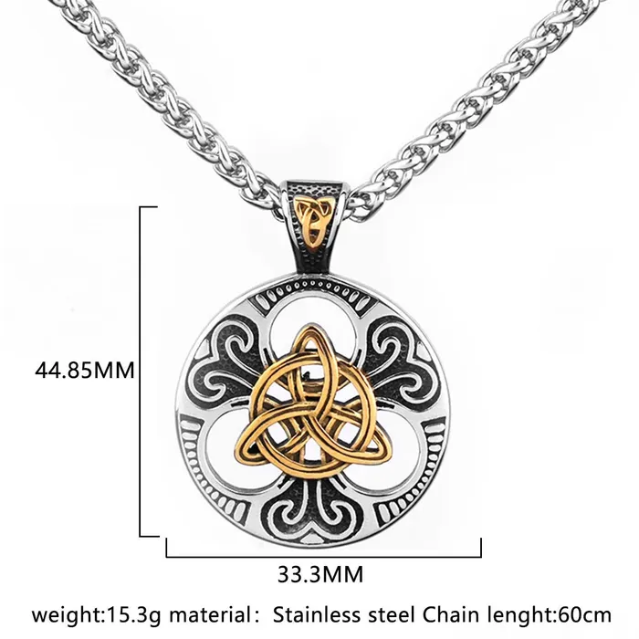 Viking Necklace Celtic Triquetra Knot Valhalla Vikings Necklaces