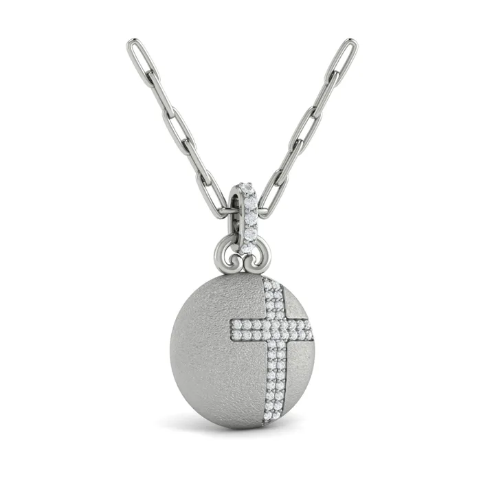 Vlora Amuleta 14K Diamond Cross Pendant 022CTW International Diamond Center Necklaces