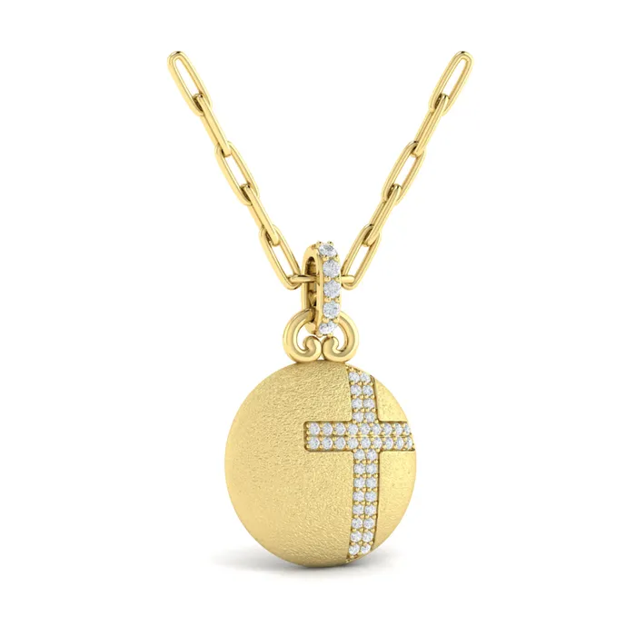 Vlora Amuleta 14K Diamond Cross Pendant 022CTW International Diamond Center Necklaces
