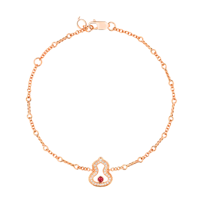 Wulu Bracelet Diamonds and Ruby Qeelin Bracelets
