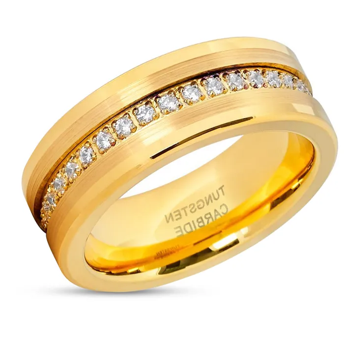 Yellow Gold Tungsten Wedding Band 8mm Yellow Gold Ring Tungsten Ring 8mm Clean Casting Jewelry Rings Yellow Gold Tungsten Wedding Band 8mm Yellow Gold Ring Tungsten Ring 8mm Clean Casting Jewelry Rings
