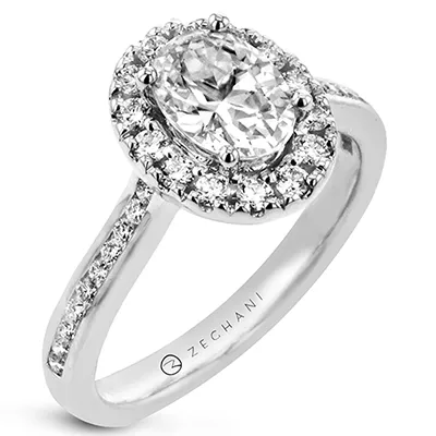 Zeghani Engagement Ring and Wedding Band Set ZR32PRER International Diamond Center Rings